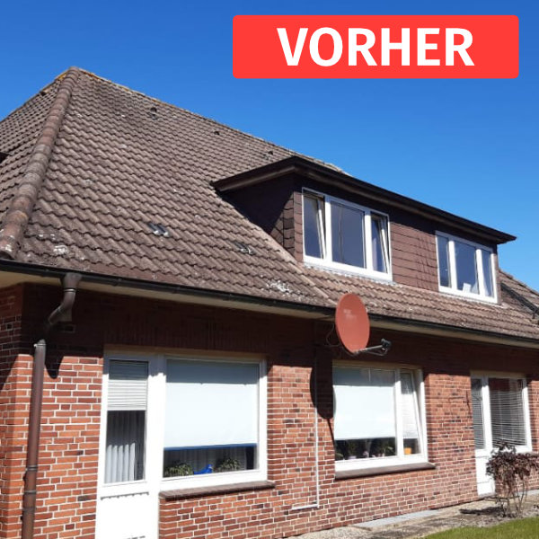 Dach vor der Dachbeschichtung Riesa